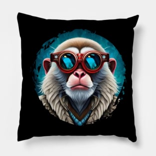 Cool Monkey in Sunglasses Pillow