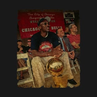 Michael Jordan, 1998 Chicago Bulls Championship Parade T-Shirt