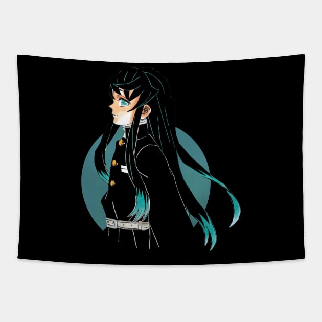 mist hashira sword Tapestry by Sparkledoom