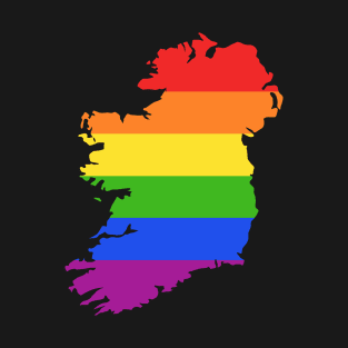 Ireland Rainbow Flag for proud LGTBQ Irish T-Shirt