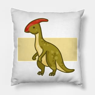 Cute parasaurolophus, dino, dinosaur Pillow