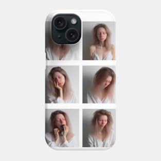 Sleepy girl: It's hard to wake up in the morning! Phone Case