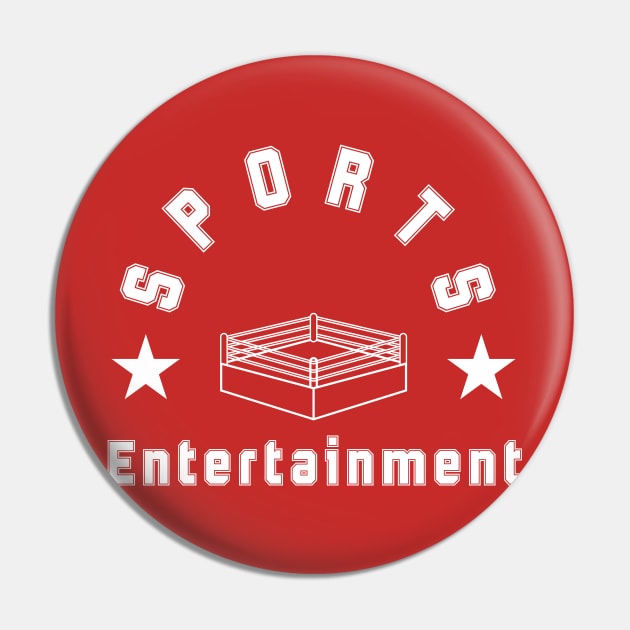 Sports Entertainment Wrestling Shirt Pin by Elbow Drop Art