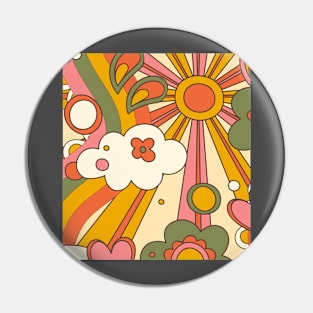 Sunshine abstract Pin