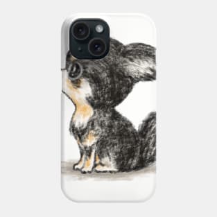 Chihuahua sitting on the ground Phone Case