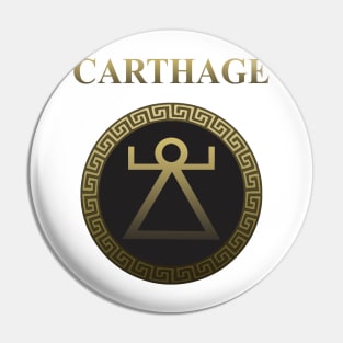 Ancient Carthage Sacred Band Shield Pin