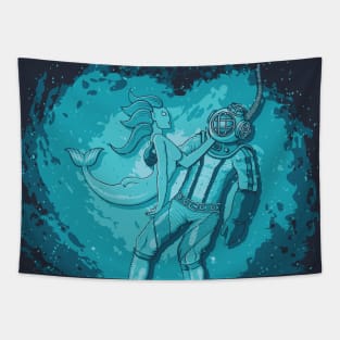 I´m falling in love with a mermaid Tapestry