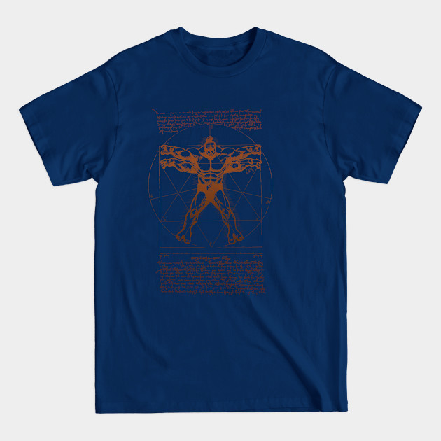 Vitruvian Kombater - Vitruvian Man - T-Shirt