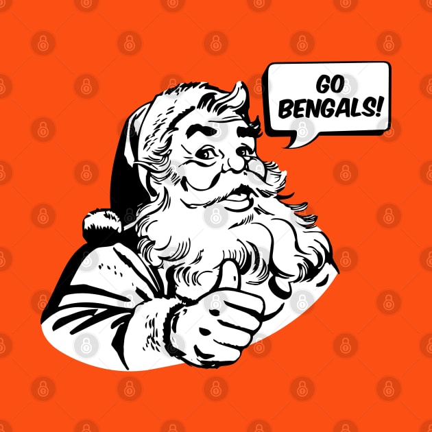 Retro Santa Claus Go Bengals by mia_me