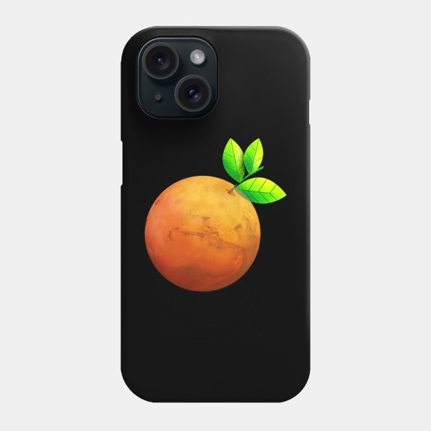 Orange Mars Funny Space Gift T shirt Phone Case by hardworking
