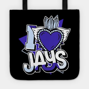 I Love Jays Dark Concord Tote