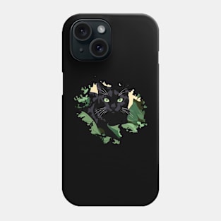 Cat in the meadow Phone Case