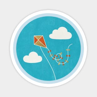 Flying kite Magnet