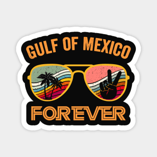 Retro Gulf of Mexico Forever Vintage Beach Gulf Mexico Magnet