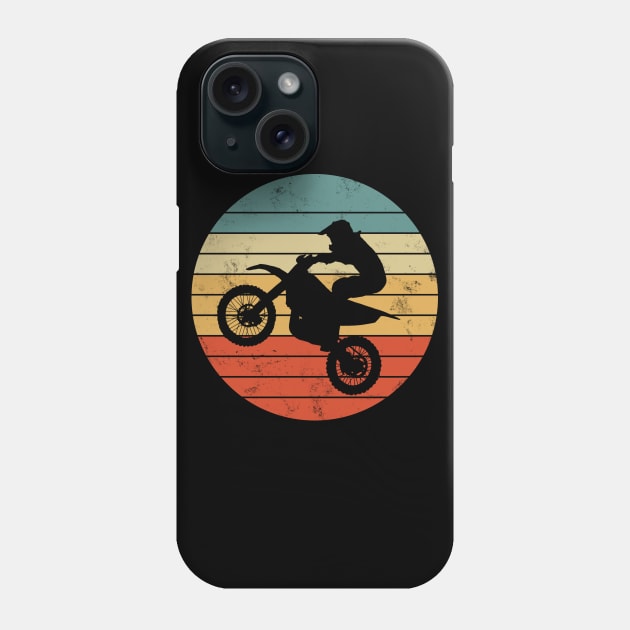 Motocross fun, motocross sunset dirt bike rider Phone Case by colorbyte