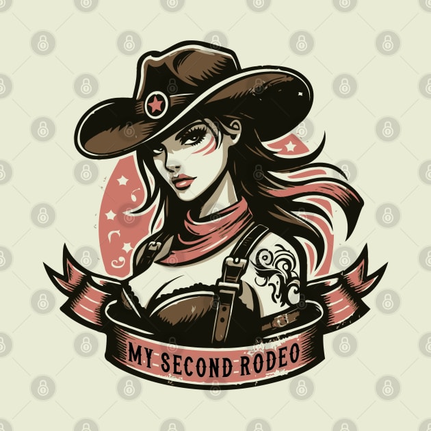 My Second Rodeo --- Retro Cowgirl Design by Trendsdk