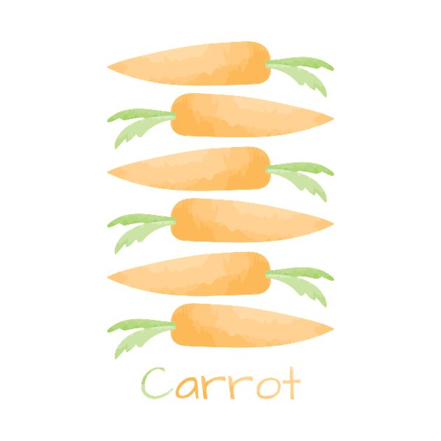 illustration carrot water color by flasix