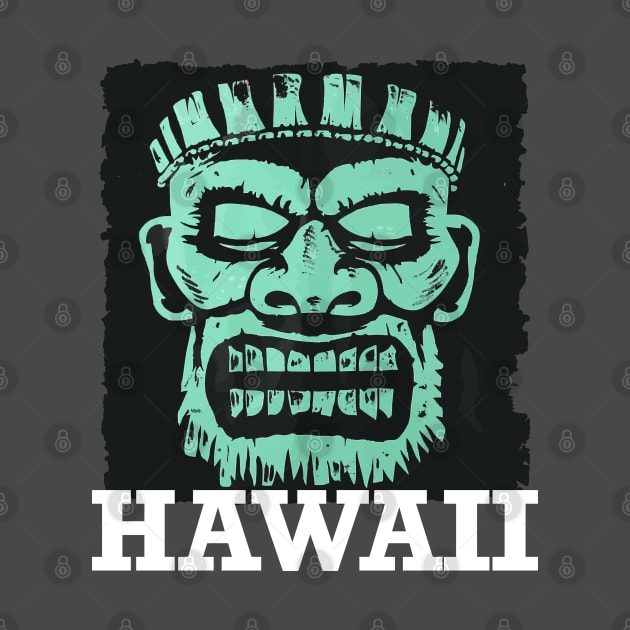 Hawaii Tiki (with White Lettering) by VelvetRoom