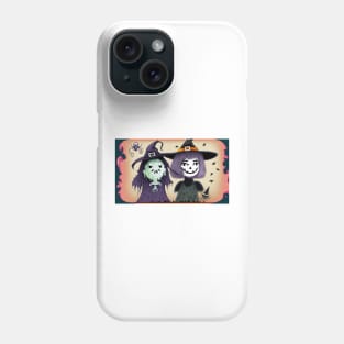 Cartoon Witches with Their Faces Removed Phone Case