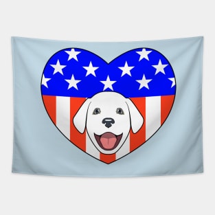 ALL AMERICAN DOG LOVER Tapestry