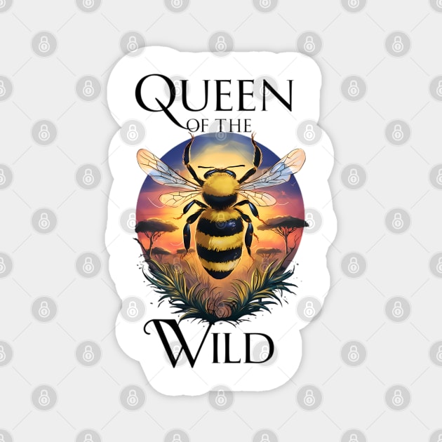 Majestic Bee: Queen of the Wild Magnet by coollooks