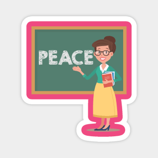 Teach Peace Magnet