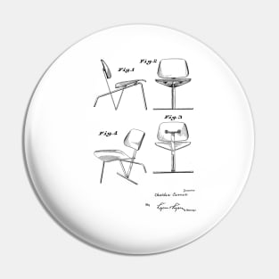 Chair VINTAGE PATENT DRAWING Pin