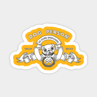 DOG PERSON - PUG Magnet