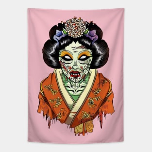 Japanese zombie girl Tapestry