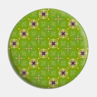 Grass Green Checker Pattern - WelshDesignsTP003 Pin