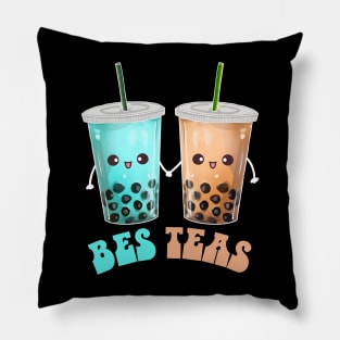 Boba Milk Bubble Tea Bes Teas Pillow