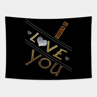 I love you man and woman unisex Tapestry