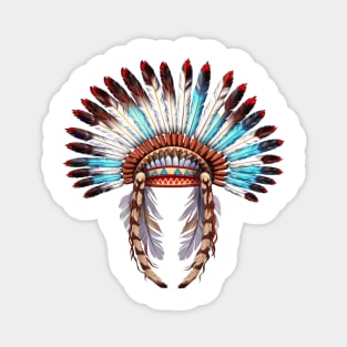 Native American Feather Headdress #3 Magnet