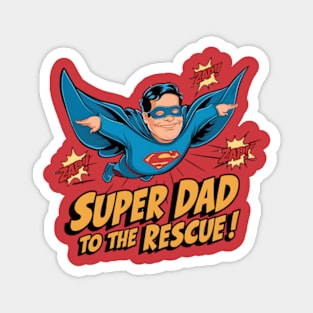 Super Dad to the Rescue - Father's Day Magnet