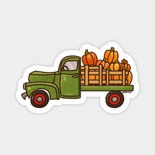 Pickup A Pumpkin! (Green Version) Magnet