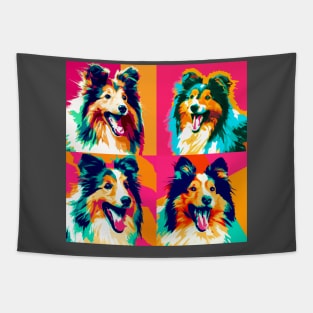 Shetland Sheepdog Pop Art - Dog Lover Gifts Tapestry