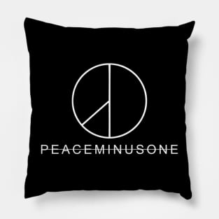 PeaceMinusOne white Pillow