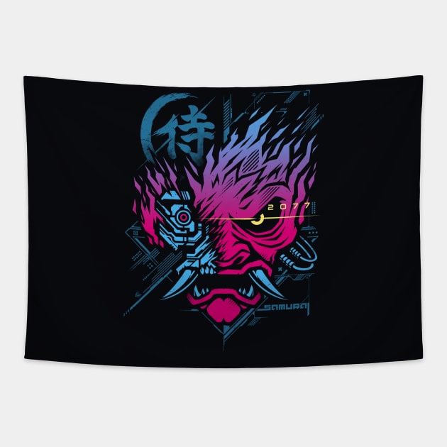 Samurai 77 V.2 Tapestry by StudioM6