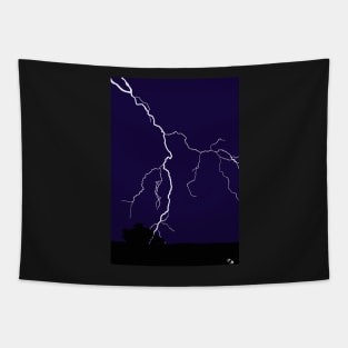 Lightning storm Tapestry