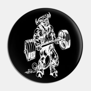 SEEMBO Devil Weight Lifting Barbell Fitness Gym Lift Workout Pin