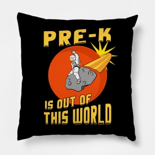 Pre- K Is Out Of This World Astronaut Back to School Pillow