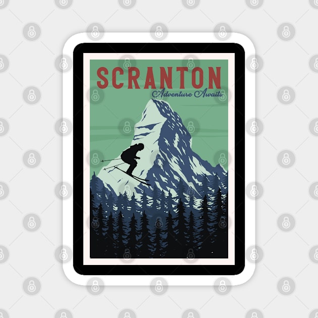 Scranton alpine skiing Magnet by NeedsFulfilled