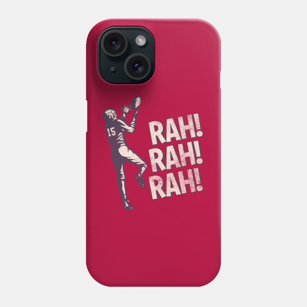 Vintage Football, Rah! Rah! Rah! Worn Phone Case by Wright Art