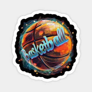 Basketball Graphic Abstract Magnet