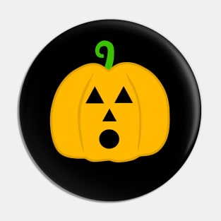 HAPPY Halloween Pumpkin Cute Face Pin