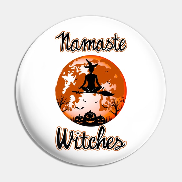 Namaste Witches Pin by KsuAnn