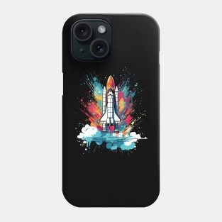 Pop Art Rocket Launch Space Gifts Science Gifts Space Phone Case