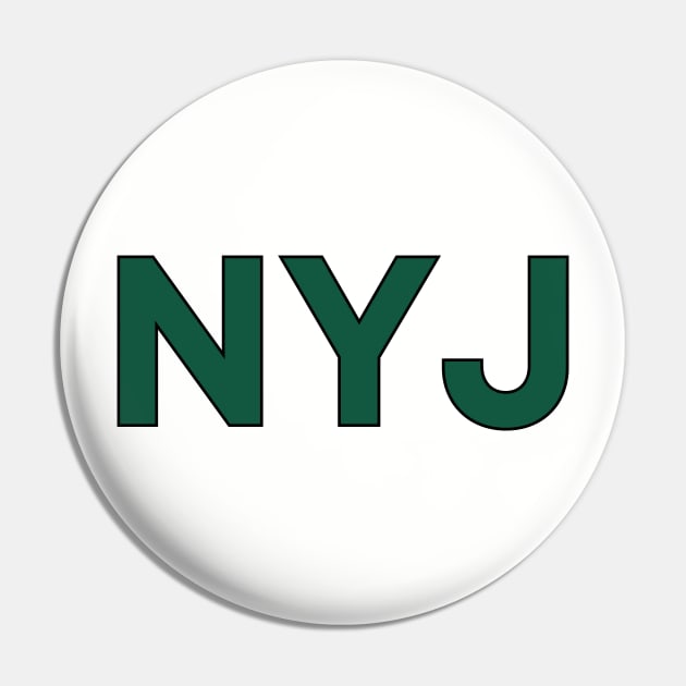 NYJ New York Jets Football Pin by Sleepless in NY