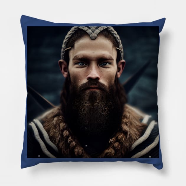 Viking Raider Pillow by Grassroots Green