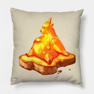 Honey Bear Toast Pillow